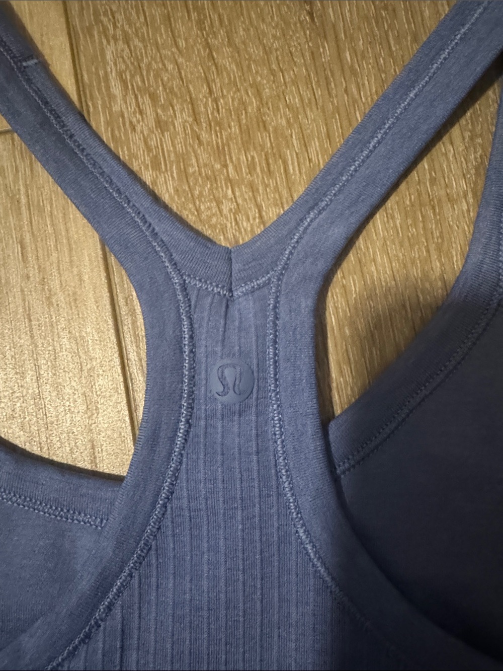 Lululemon Ribbed Racerback Tank Top - Blue - Picture 4 of 4
